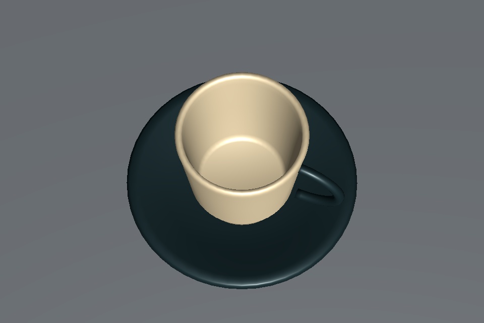 カップとソーサー|Unity用静的3D小物・FBX/Blender