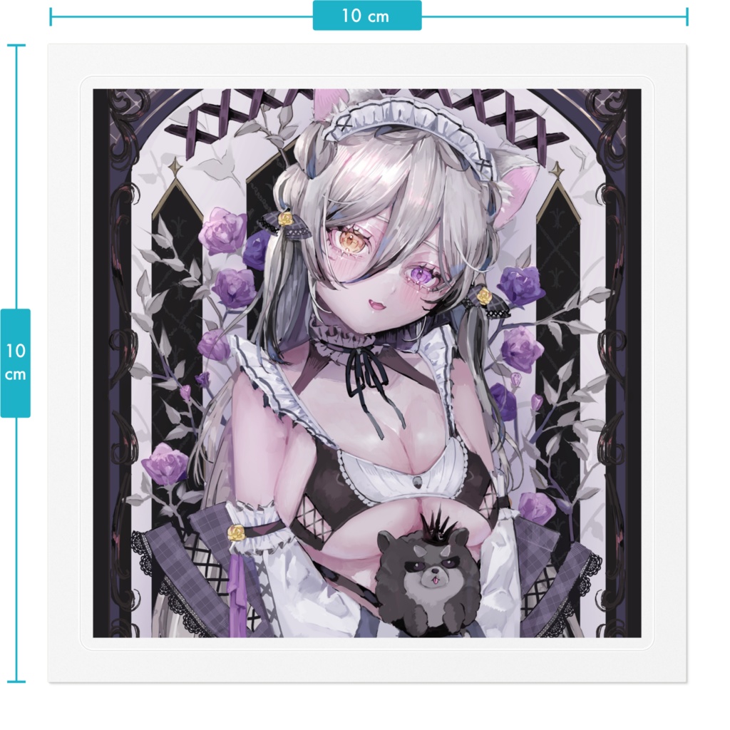 ステッカー - 100 x 100 (mm)