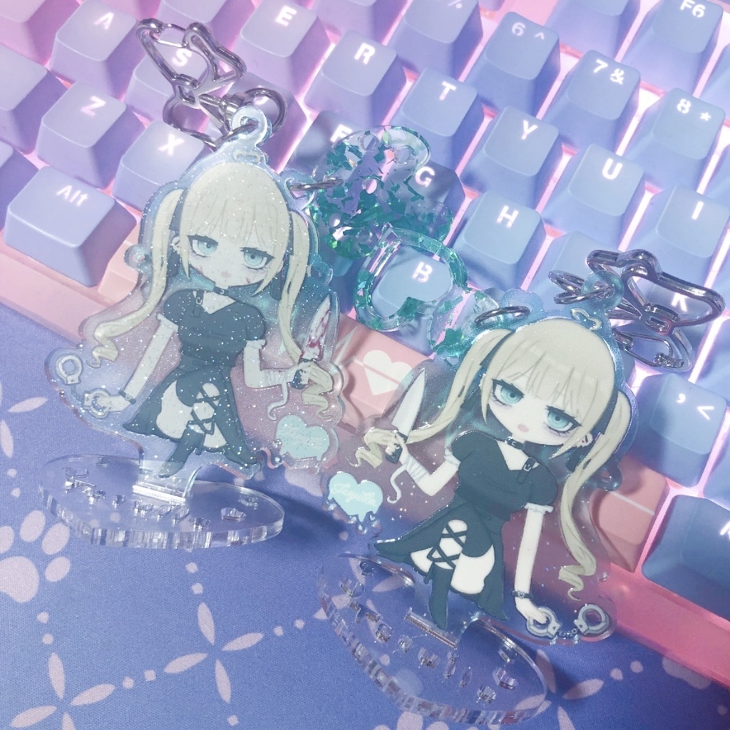 【各種1点限定】てきりり チャーム付き限定アクスタ