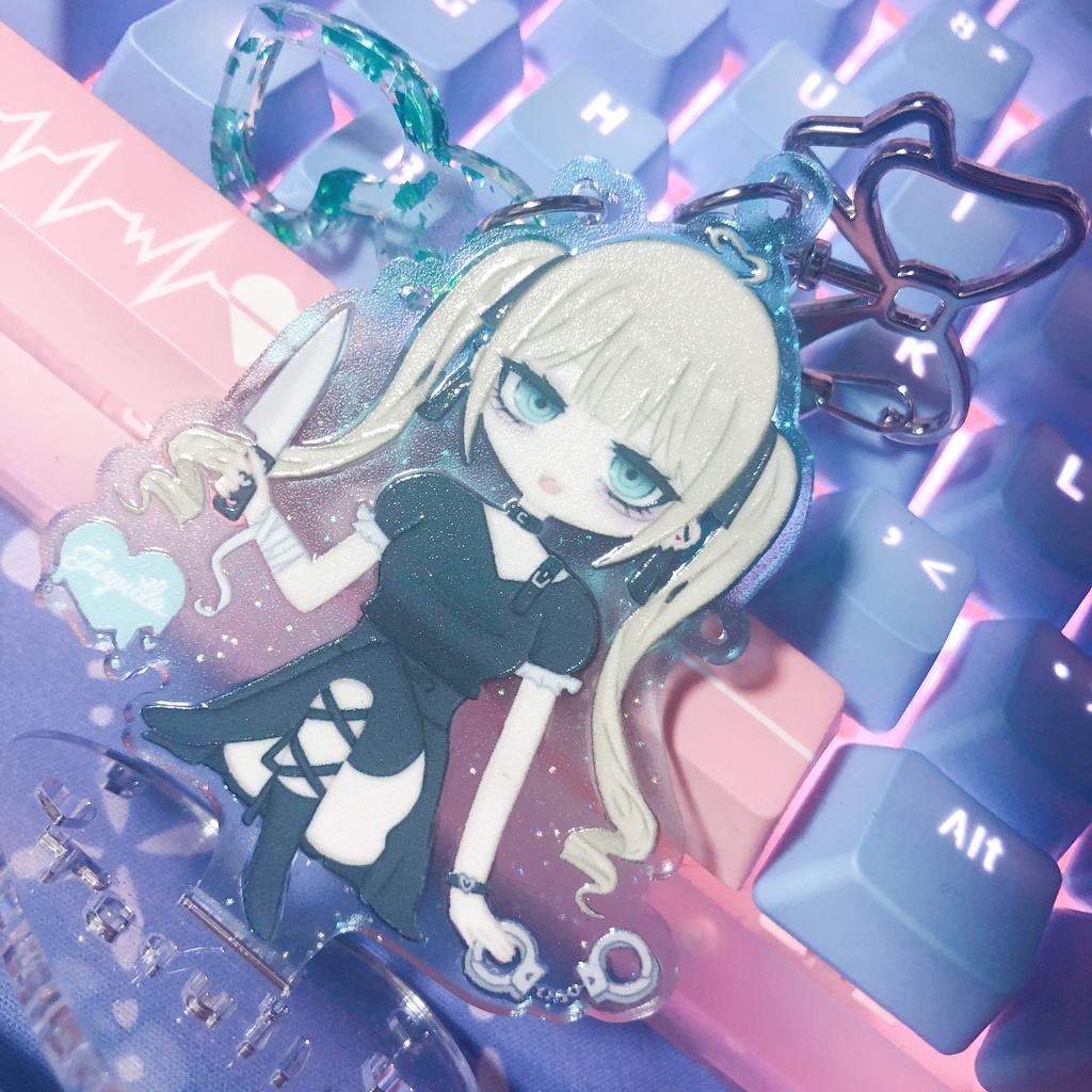 【各種1点限定】てきりり チャーム付き限定アクスタ