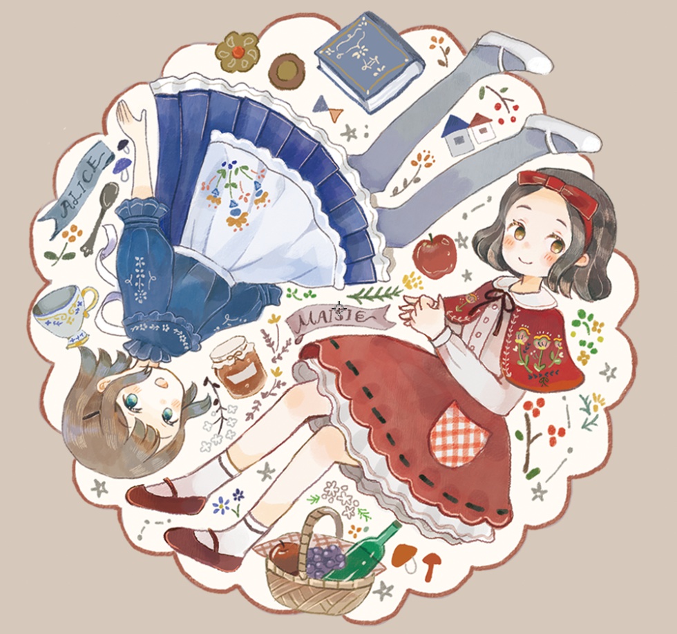 童話の缶バッチ