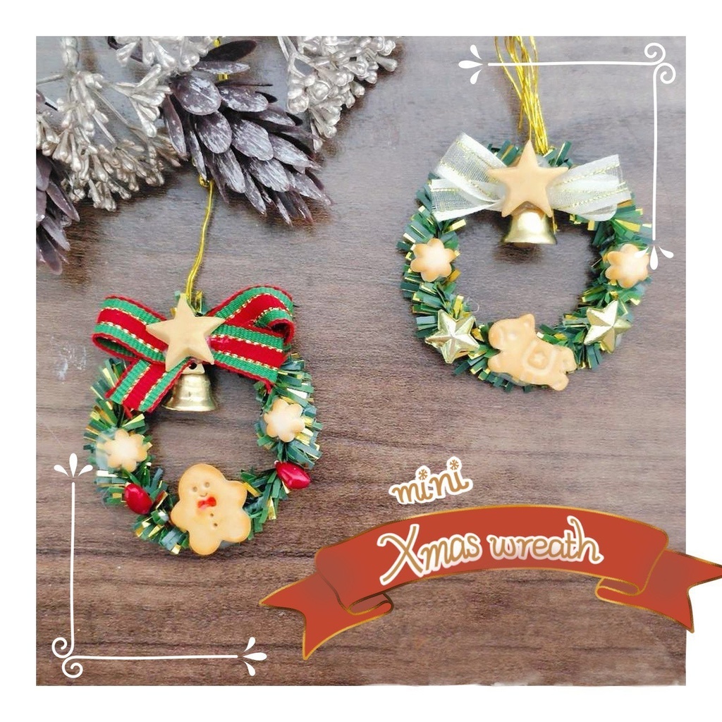 【12/6 21:15～】 ミニ クリスマスクッキーリース