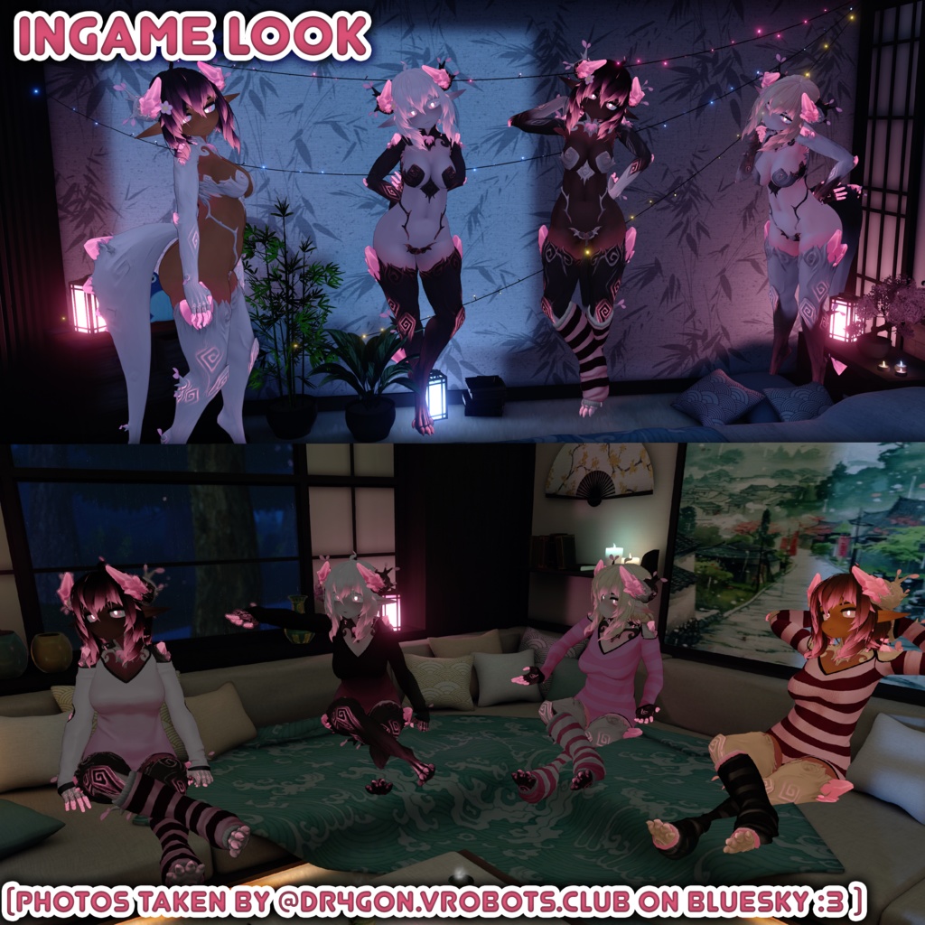 [VRChat] Blossom Texture Set for MORI - kitsuPLUS! - BOOTH
