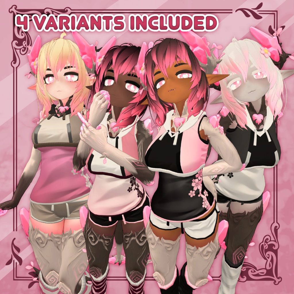 [VRChat] Blossom Texture Set for MORI - kitsuPLUS! - BOOTH