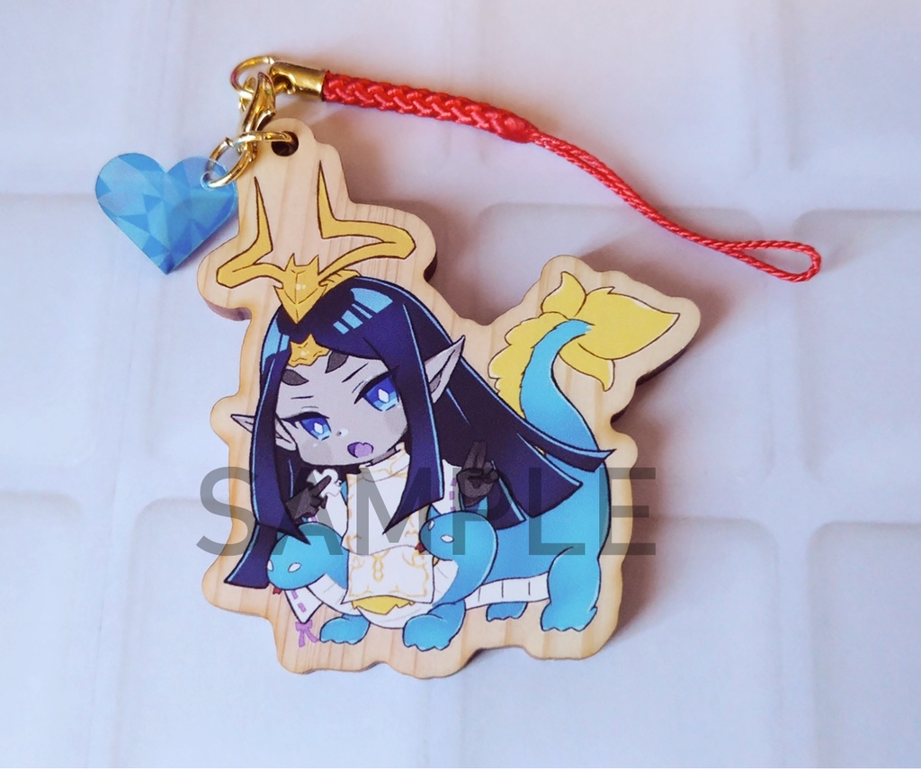 ウッドキーホルダー(青龍)