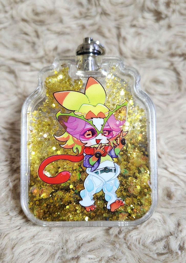 LEDグリッターキーホルダー（ダングリ）