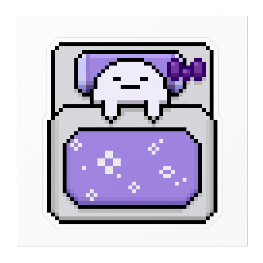 【耐水シール・ステッカー 】 レイ(お布団ver)