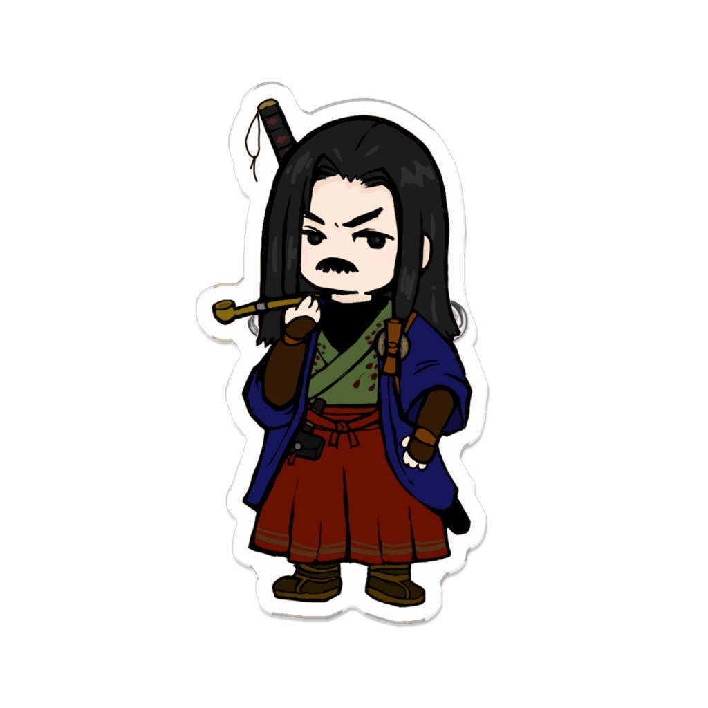 おーくぼアクリルけむけむバッジ