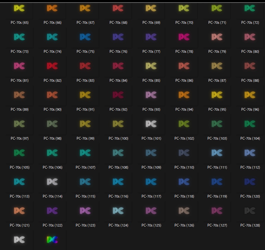 【11/25までSALE】【無料有!】ネオン素材/ハウスルール系テキスト【全130色】