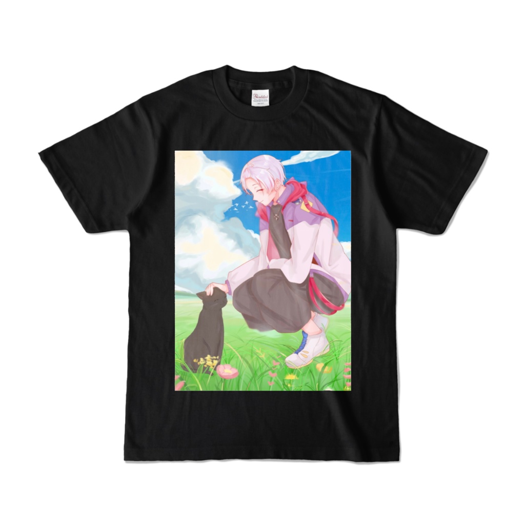 イットTシャツ(花に亡霊)