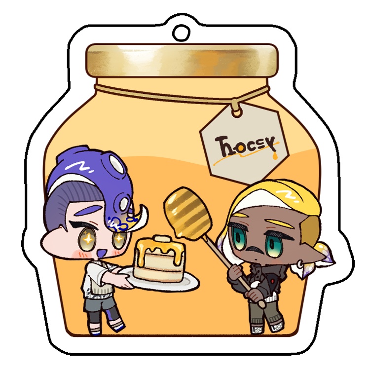 84はちみつグリッターオイルアクキー