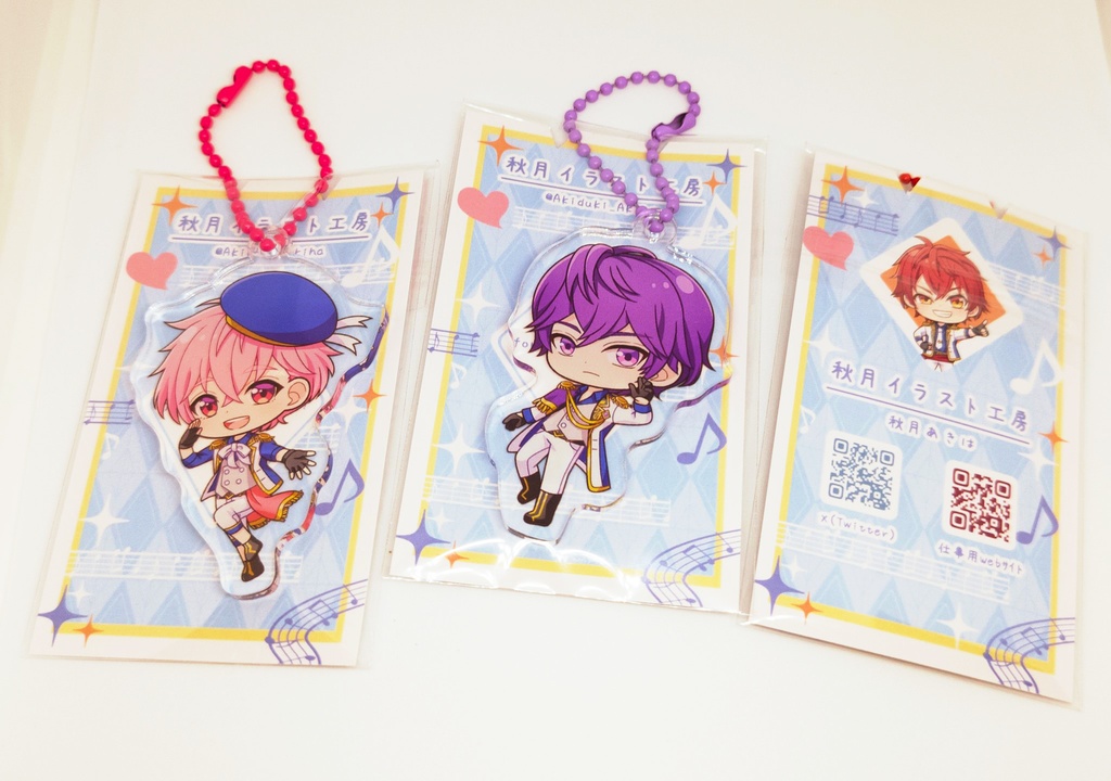 アイドルたちのアクリルキーホルダー