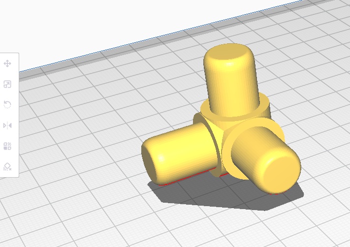 塩ビパイプ VP13 用 3口継手 三方継手 STLファイル