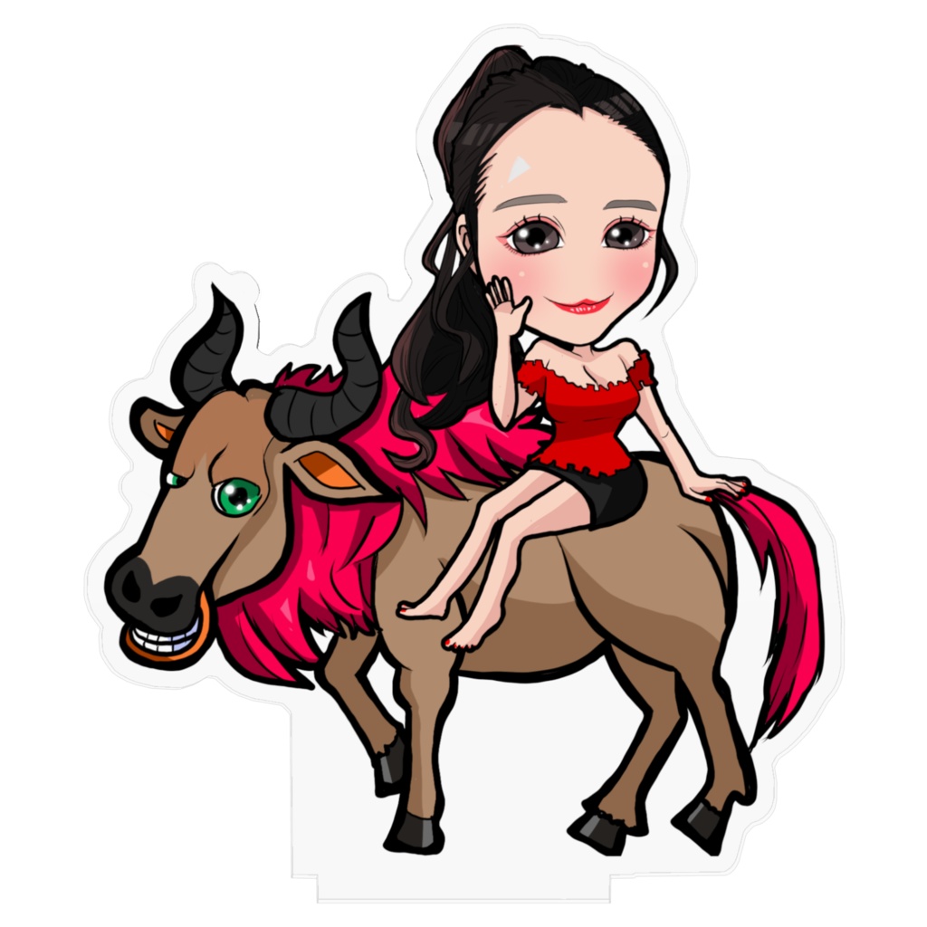 うさぎさんとヌー♪サイズ10cm