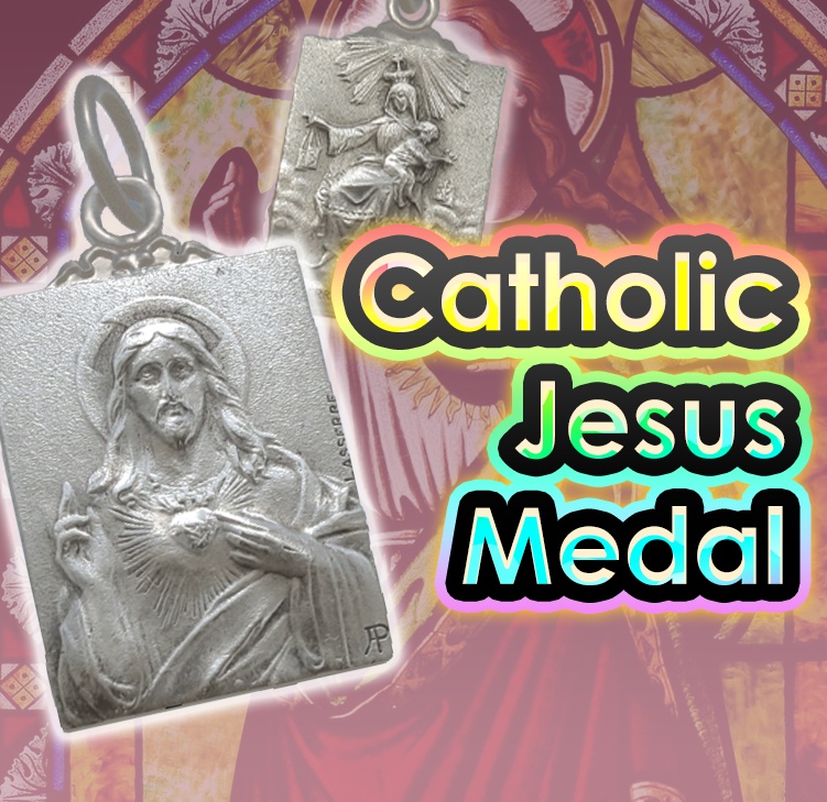 [VRChat] Catholic Jesus and Mary Medal/Charm - Sacred Heart of Jesus and Our Lady of Mount Carmel 
