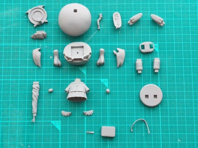 コ ハ ル (セリフ、台座付き)レジンキャスト製