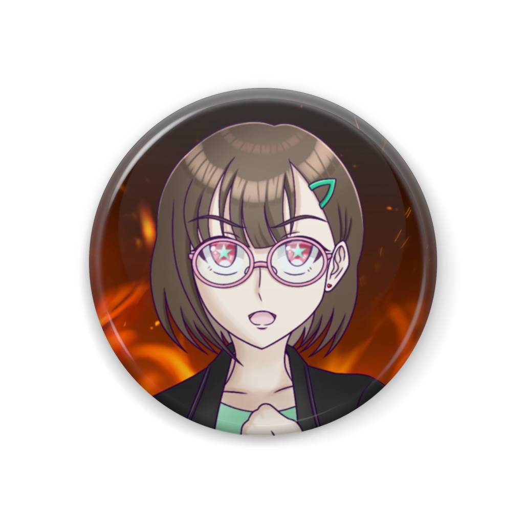 なるなる・活動5周年記念・缶バッジ（覚醒ver.）