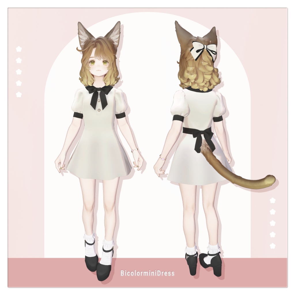 【Marycia/Lapwing/Sio】バイカラーミニワンピース / 5Colors