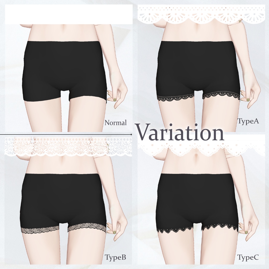 【Marycia・Lapwing】ペチパンツ / 4design