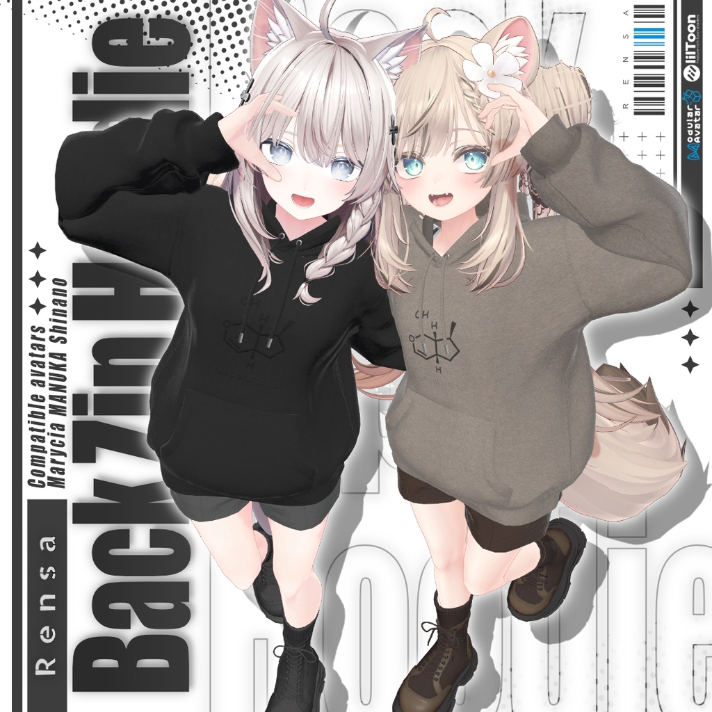 ✨発売記念セール中✨BackZipHoodie【Marycia/マヌカ/しなの】