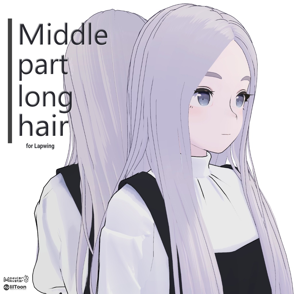 【Hairstyle】MiddlePartLongHair for Lapwing