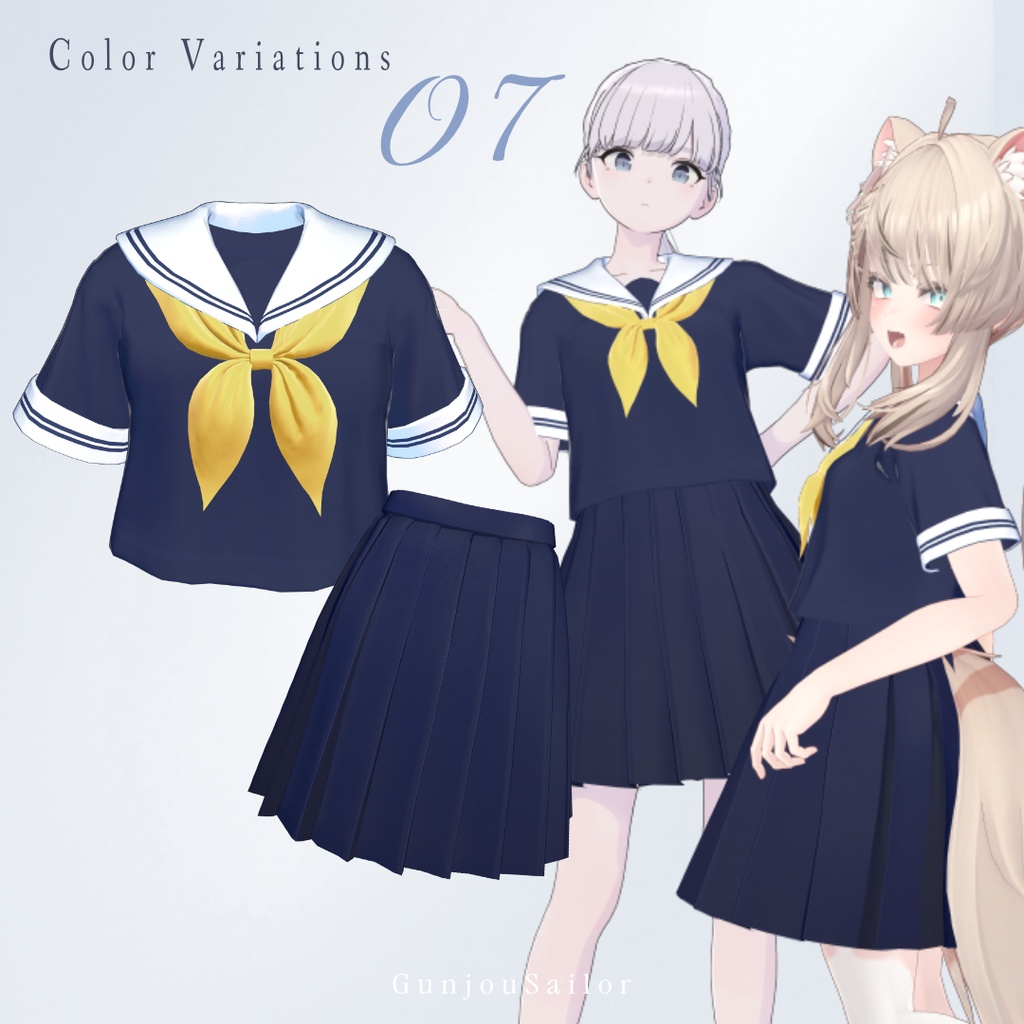 ˗ˏˋ🌻発売記念セール中🌻ˎˊ˗ 群青セーラー【Marycia/マヌカ/しなの/Sio/Lapwing】