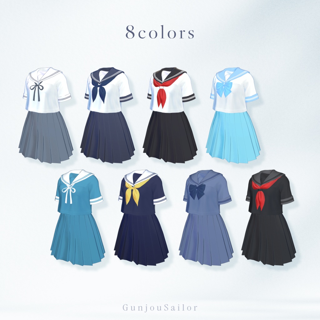 ˗ˏˋ🌻発売記念セール中🌻ˎˊ˗ 群青セーラー【Marycia/マヌカ/しなの/Sio/Lapwing】