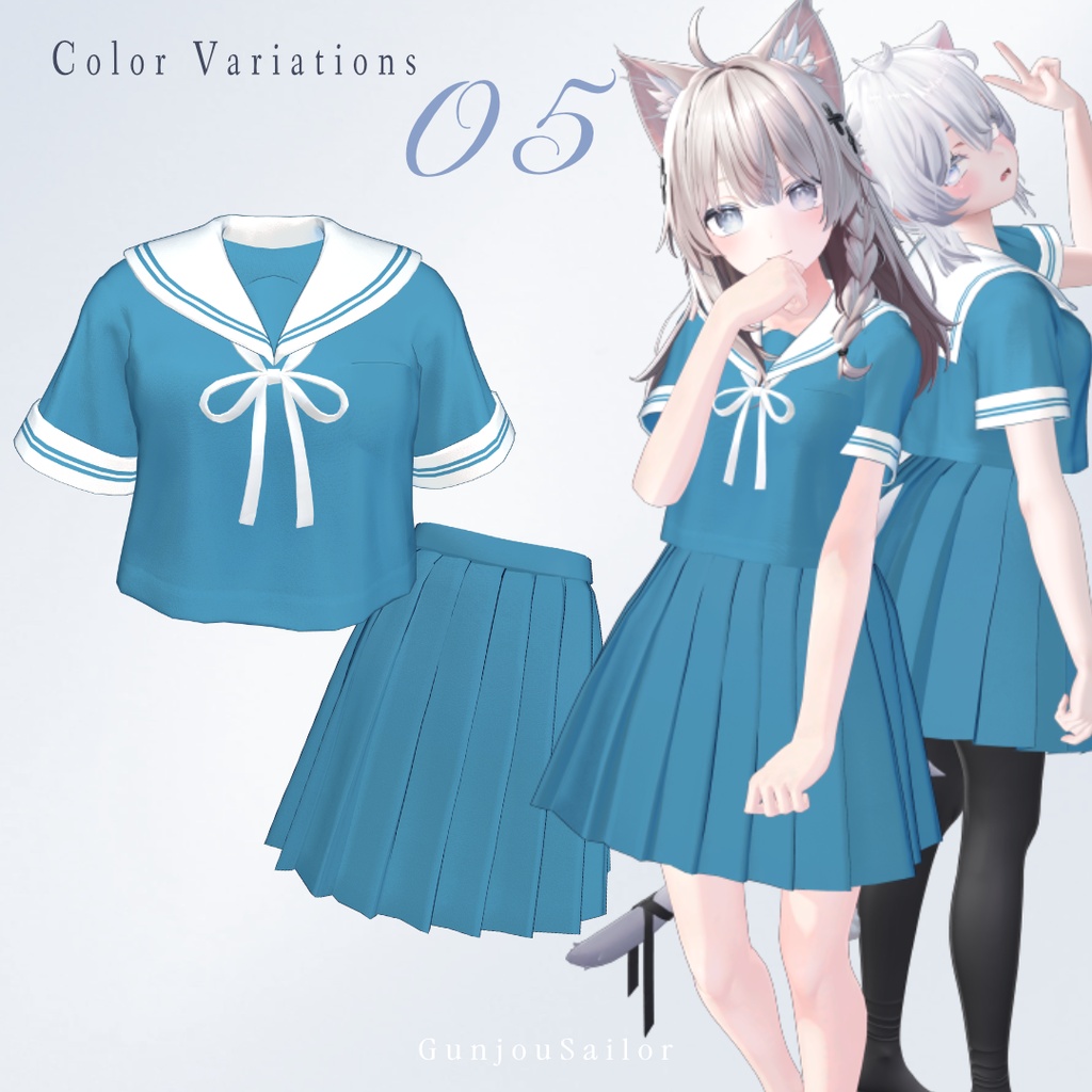 ˗ˏˋ🌻発売記念セール中🌻ˎˊ˗ 群青セーラー【Marycia/マヌカ/しなの/Sio/Lapwing】