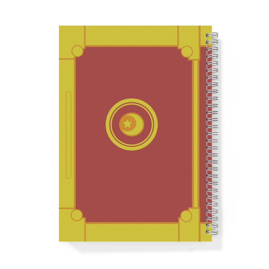 月と星の魔導書風リングノート