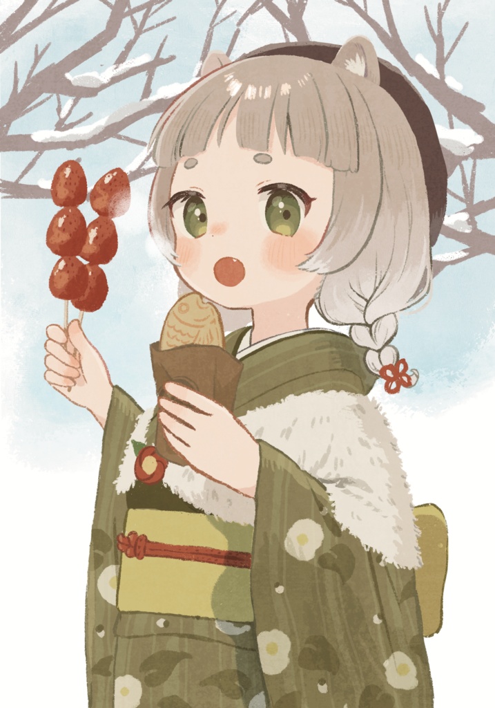 お正月グッズ年賀状付きセット