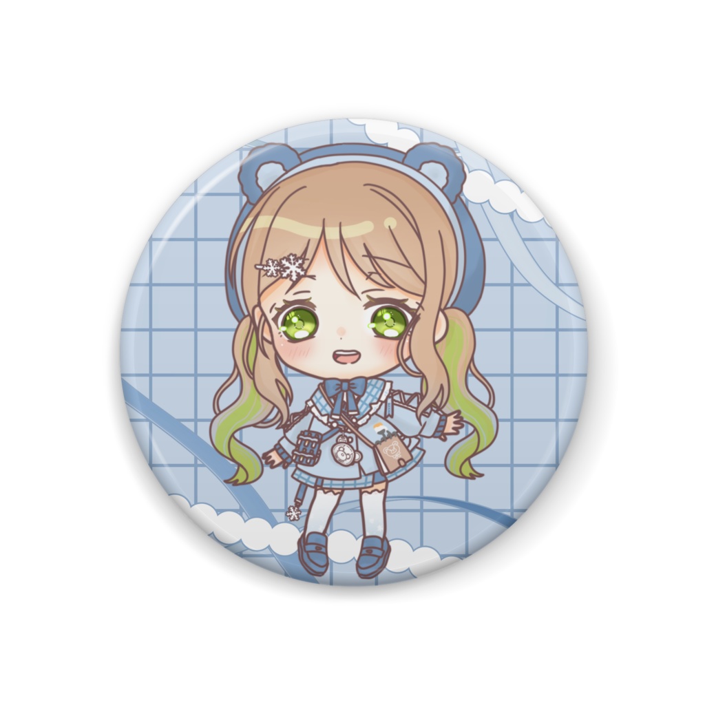 🧸ミニℂ𝕣𝕖𝕒𝕥𝕚𝕧𝕖くまさん衣装缶バッジ❄️
