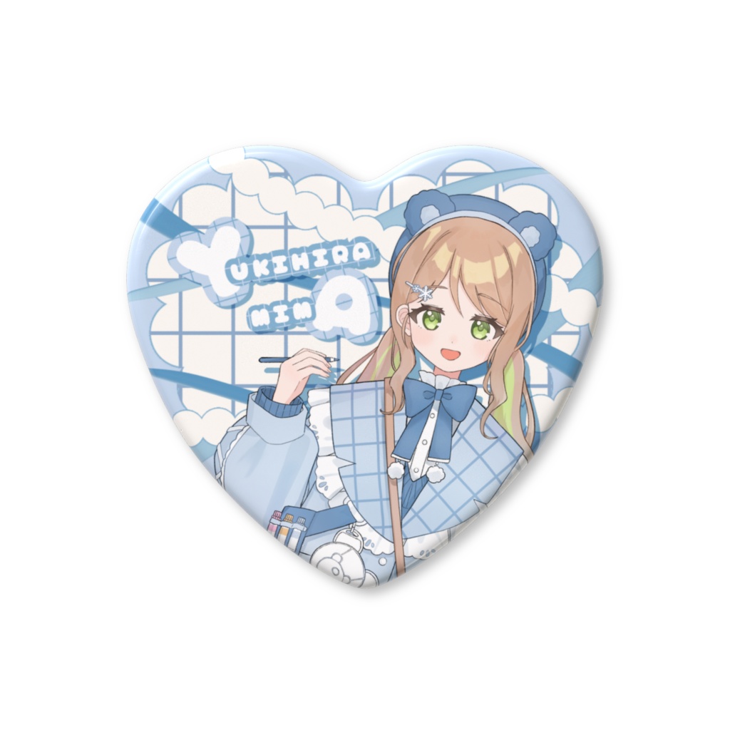 🧸ℂ𝕣𝕖𝕒𝕥𝕚𝕧𝕖くまさん衣装ハート缶バ❄️