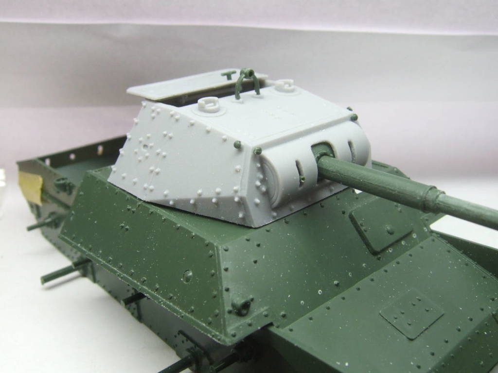 P40 ハンサム砲塔　Turret set for P40(GuP kit)