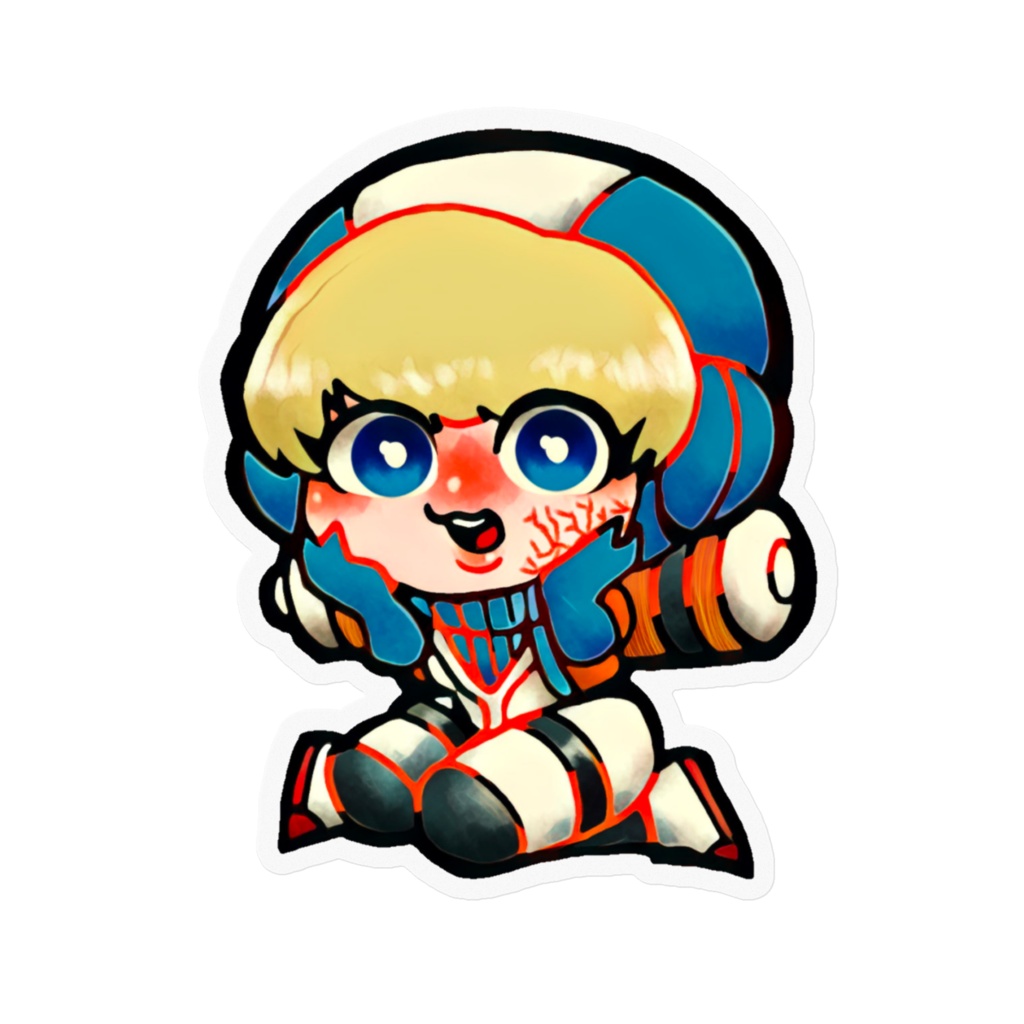 お座りワットソンステッカー