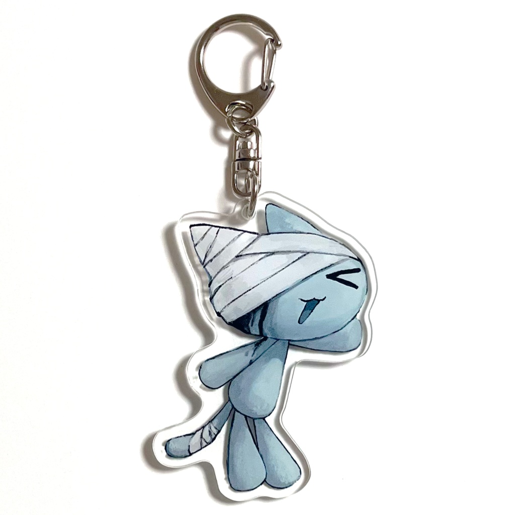 Nekoidアクリルキーホルダー / 包帯