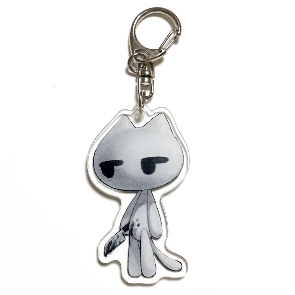 Nekoidアクリルキーホルダー / ナイフ