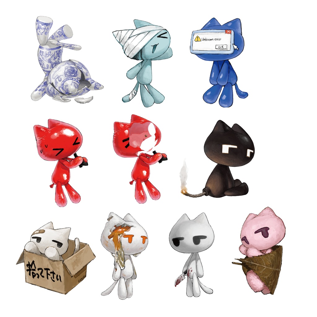 ステッカーバラ売り / ホログラムクリアステッカー(透明)