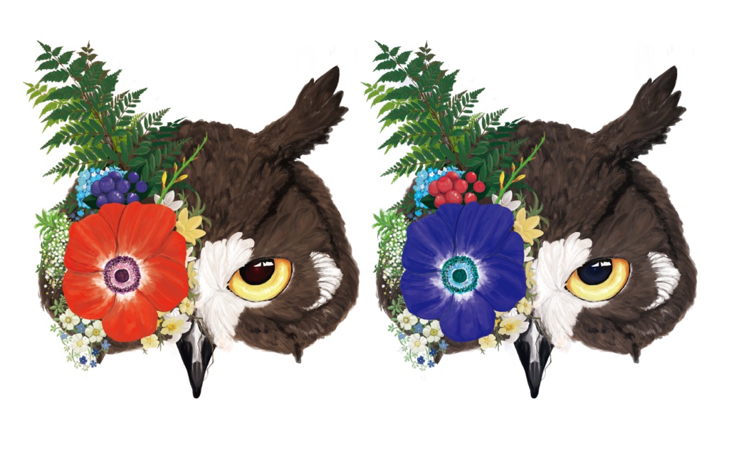 夢見るフクロウ【ステッカー】