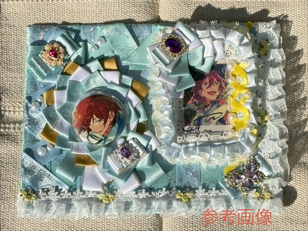フルオーダー|【痛バドレス】推し色痛バ背景シート|ロゼット・カードケース付き