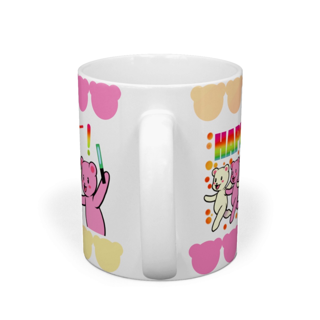 紅白くまさんマグカップ