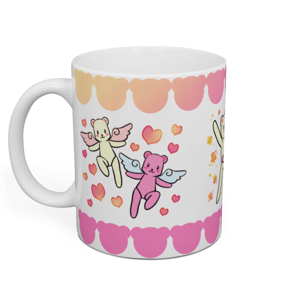 紅白くまさんマグカップ3