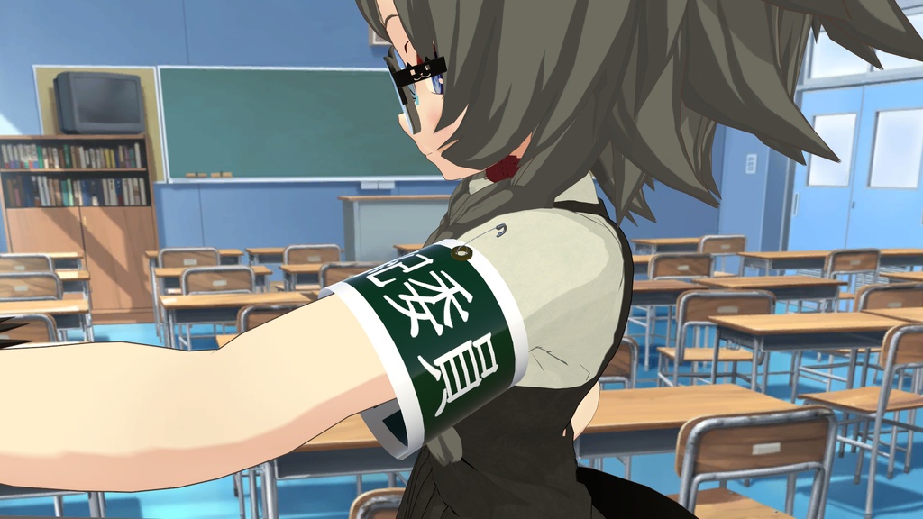 【VRChat用】学園風腕章