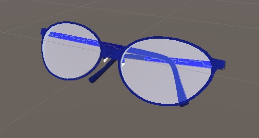 【VRChat用】メタルフレーム眼鏡