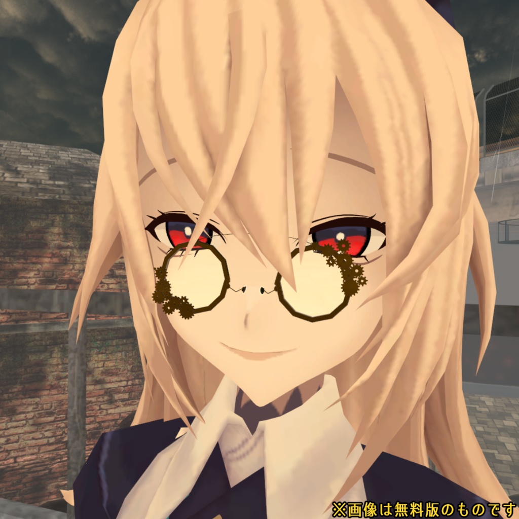 【VRChat用】アンティーク歯車眼鏡