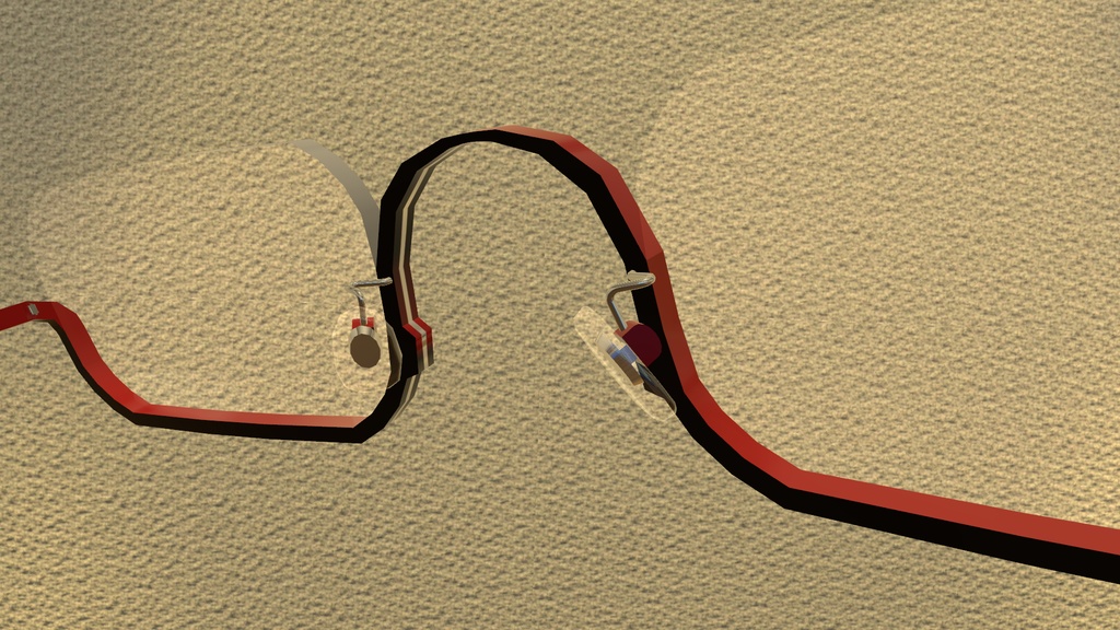 【VRChat用】アンダーリム眼鏡