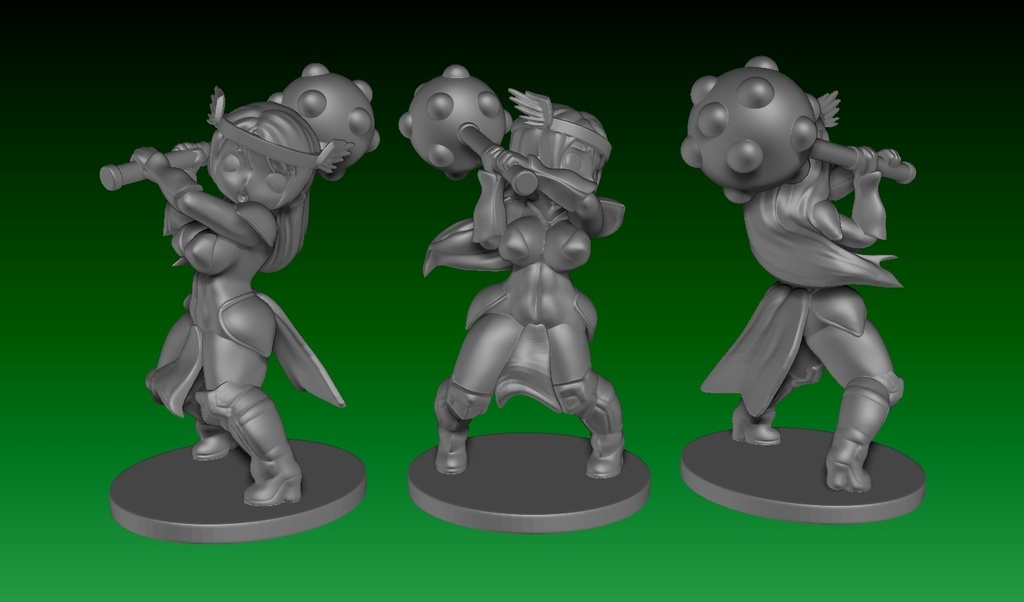 TRPGやボードゲーム用フィギュア(UVレジン)