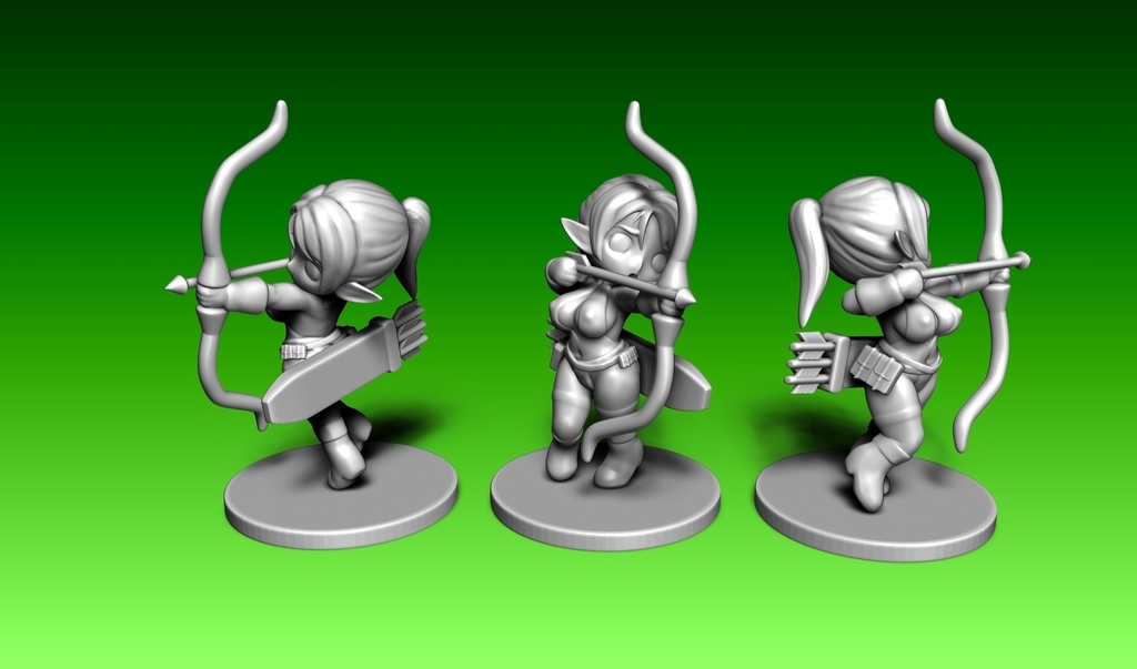 TRPGやボードゲーム用フィギュア(UVレジン)