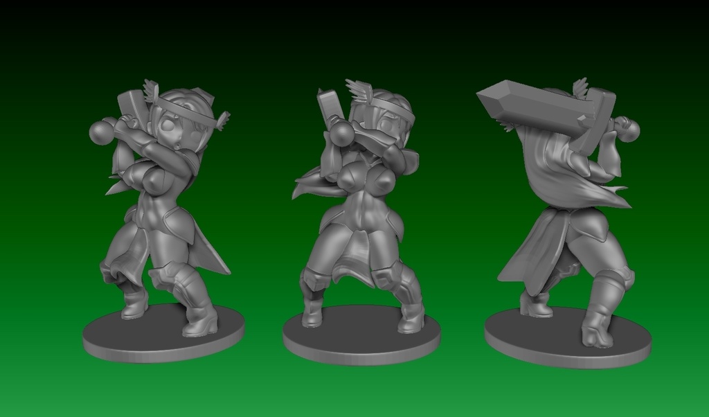 TRPGやボードゲーム用フィギュア(UVレジン)