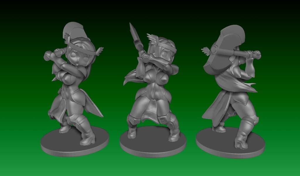 TRPGやボードゲーム用フィギュア(UVレジン)