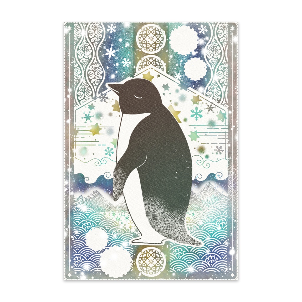 雪星夜のペンギン